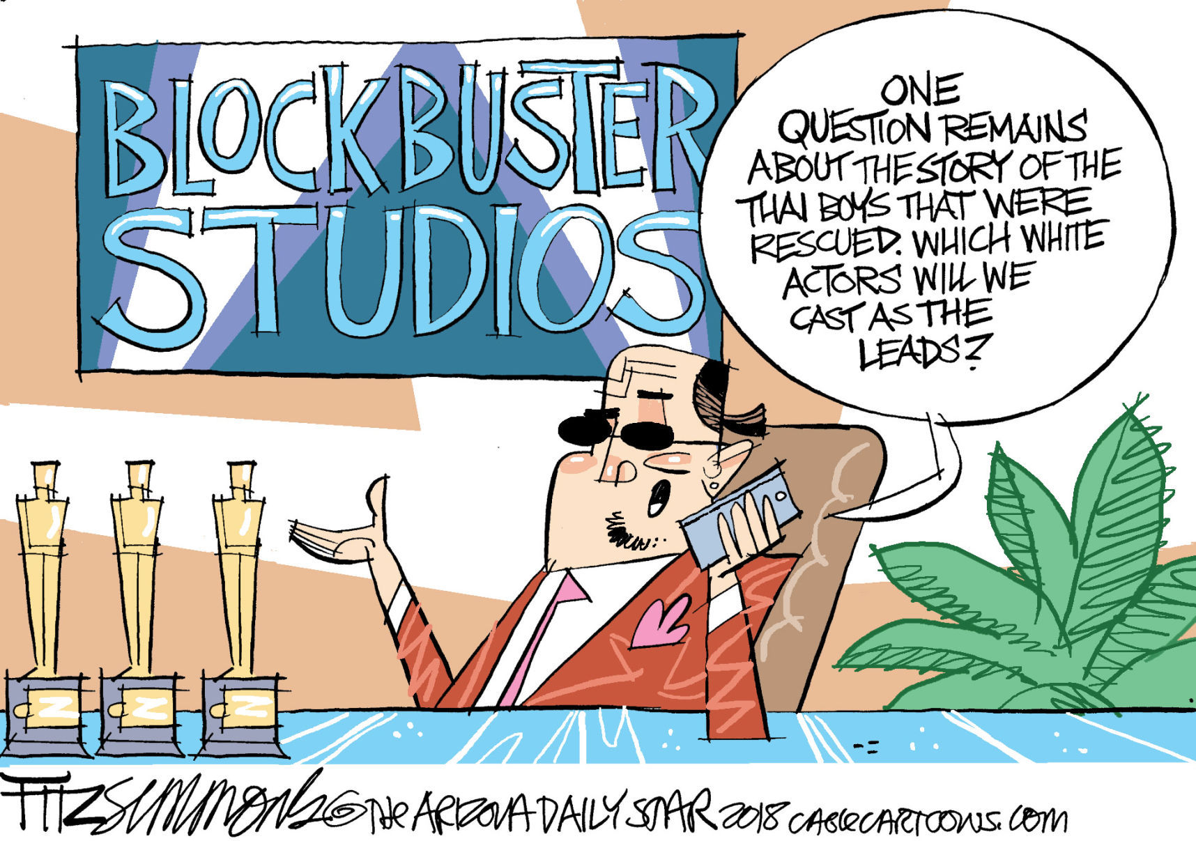 Daily Fitz Cartoon: Hollywood